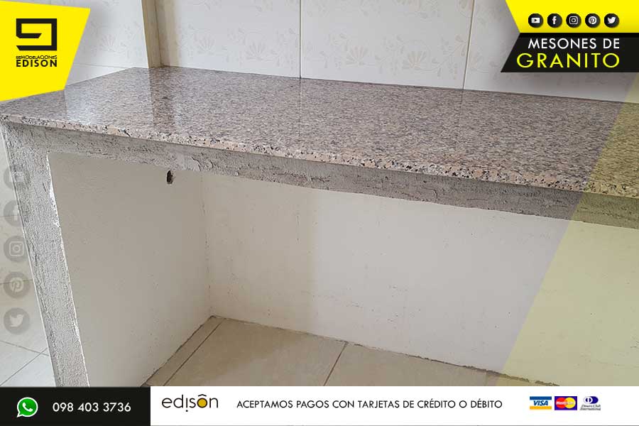 pink fantasy mesones granito cocina cemento sector chillogallo REMODELACIONES EDISON COCINA GRANITO.001