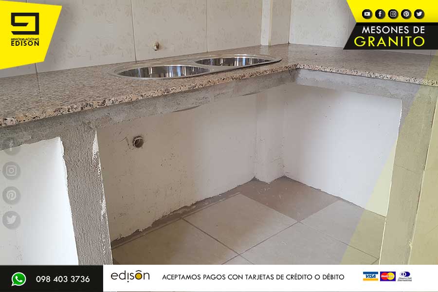 pink fantasy mesones granito cocina cemento sector chillogallo REMODELACIONES EDISON COCINA GRANITO.002