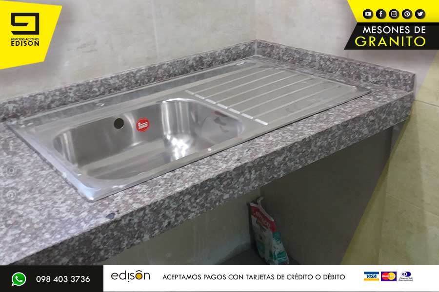 49super brown meson cemento cocina sector el inca REMODELACIONES EDISON COCINA GRANITO.003