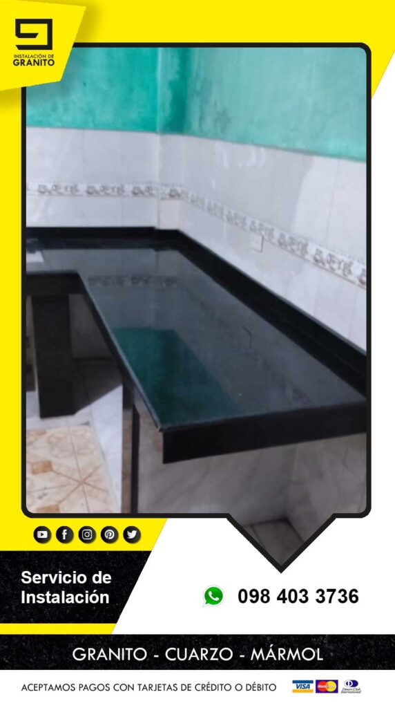 HACEMOS EL MESON DE TUS SUEÑOS EN GRANITO CUARZO Y PORCELANATO INSTALACION-DE-GRANITO-VERDE-UBATUBA-MESON-DE-COCINA-CON-FREGADERO.002987