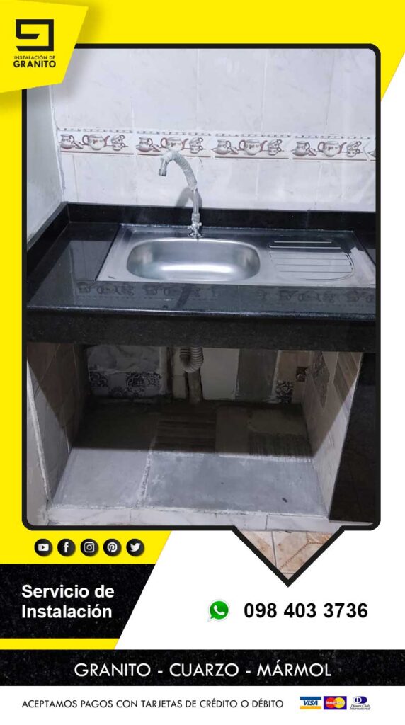 HACEMOS EL MESON DE TUS SUEÑOS EN GRANITO CUARZO Y PORCELANATO INSTALACION-DE-GRANITO-VERDE-UBATUBA-MESON-DE-COCINA-CON-FREGADERO.002987