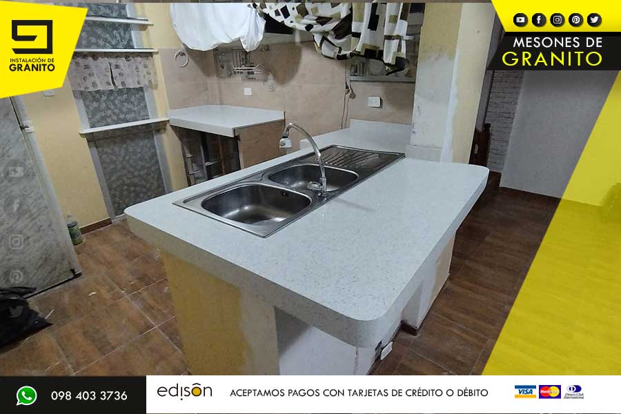 GRANITO Y CUARZO AMPLIA GAMA DE COLORES INSTALACION-DE-GRANITO-Y-CUARZO-MESON-CUARZO-BLANCO-PURO-EN-PREMESON-DE-CEMENTO-.0087plantilla-373-pag-web-catalogo