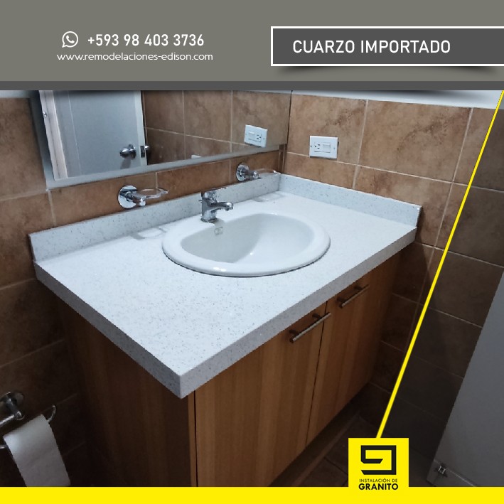 cuarzo blanco estelar baño