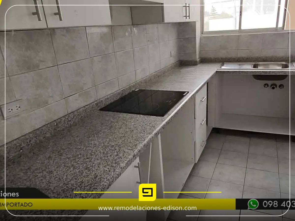 Proyecto real de Cocina Granito sectro Eden Norte Quito - resultado final
